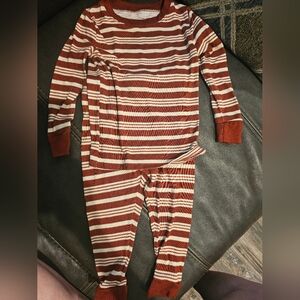 LC Lauren Conrad Red and White Striped Kids Footie